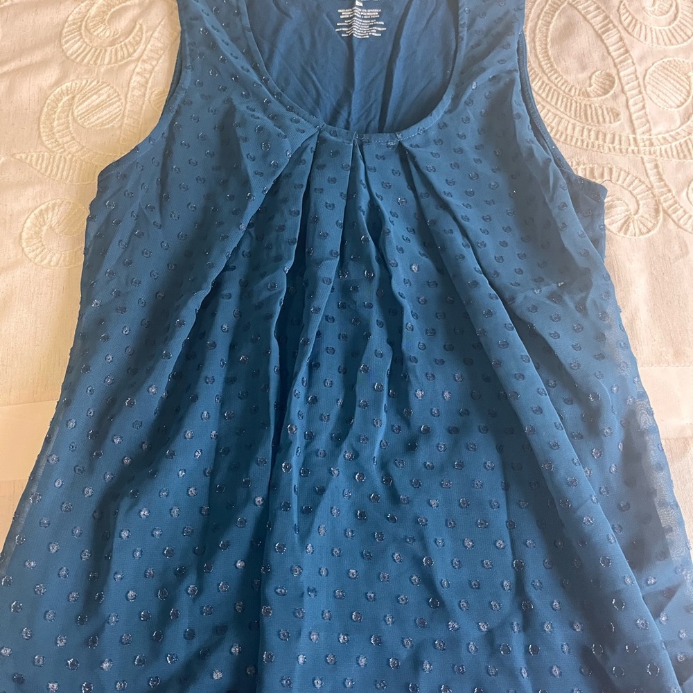 Blue sparkly tank